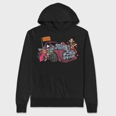 Hot Rod Garage, Hanorac Oversize Barbati (Unisex)