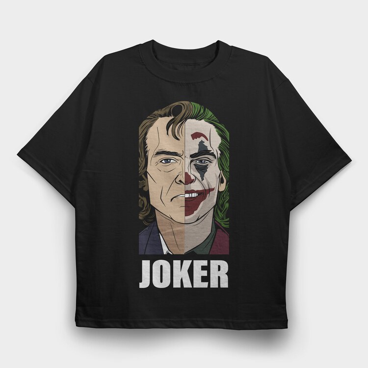 Joker Smile, Tricou Oversize Barbati (Unisex)