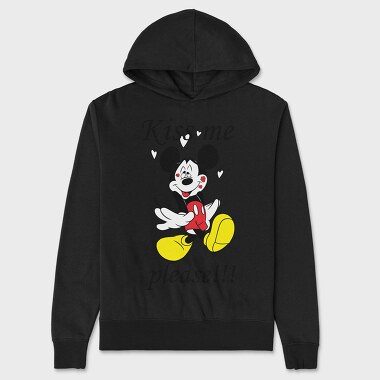 Kiss Me Mickey, Hanorac Oversize Barbati (Unisex)