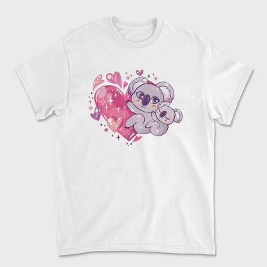 Koala Heart Hug, Tricou Barbati (Unisex)