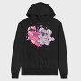 Koala Heart Hug, Hanorac Oversize Barbati (Unisex)