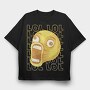 Laughing Emoji Scream, Tricou Oversize Barbati (Unisex)