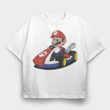 Mario Kart Race, Tricou Oversize Barbati (Unisex)