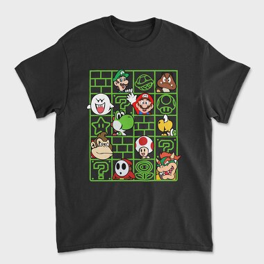 Mario Mystery Quest, Tricou Barbati (Unisex)