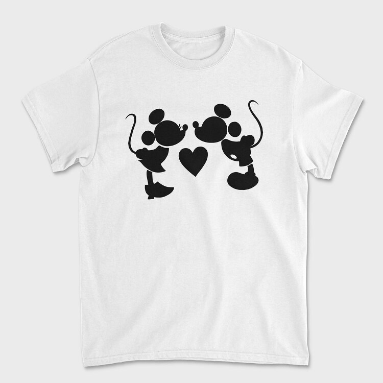 Mickey Mouse Love, Tricou Barbati (Unisex)