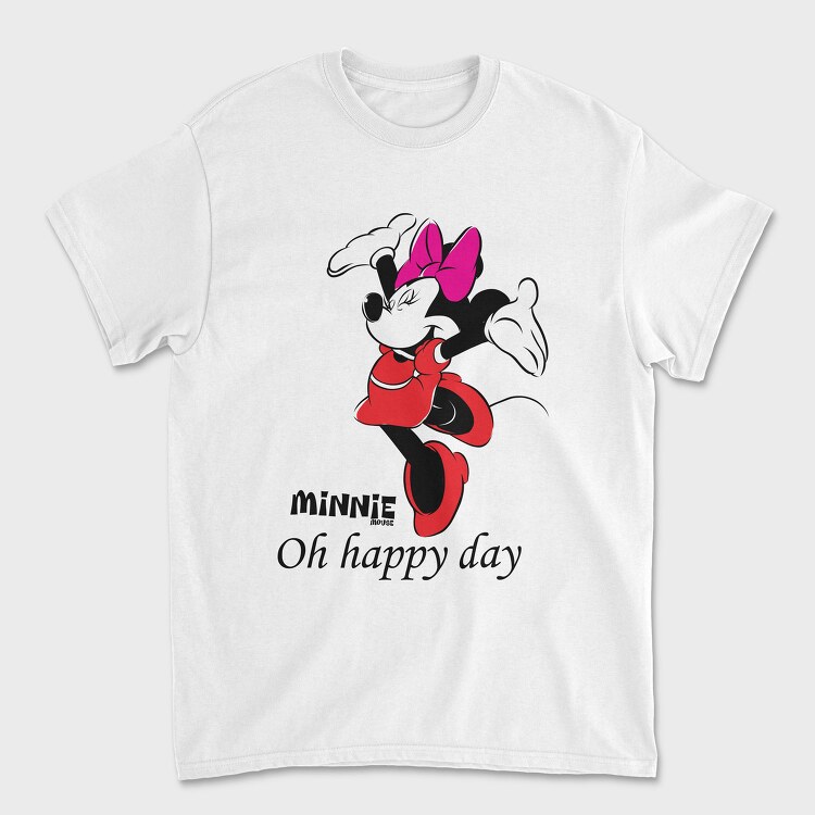 Minnie Mouse Happy Day, Tricou Barbati (Unisex)