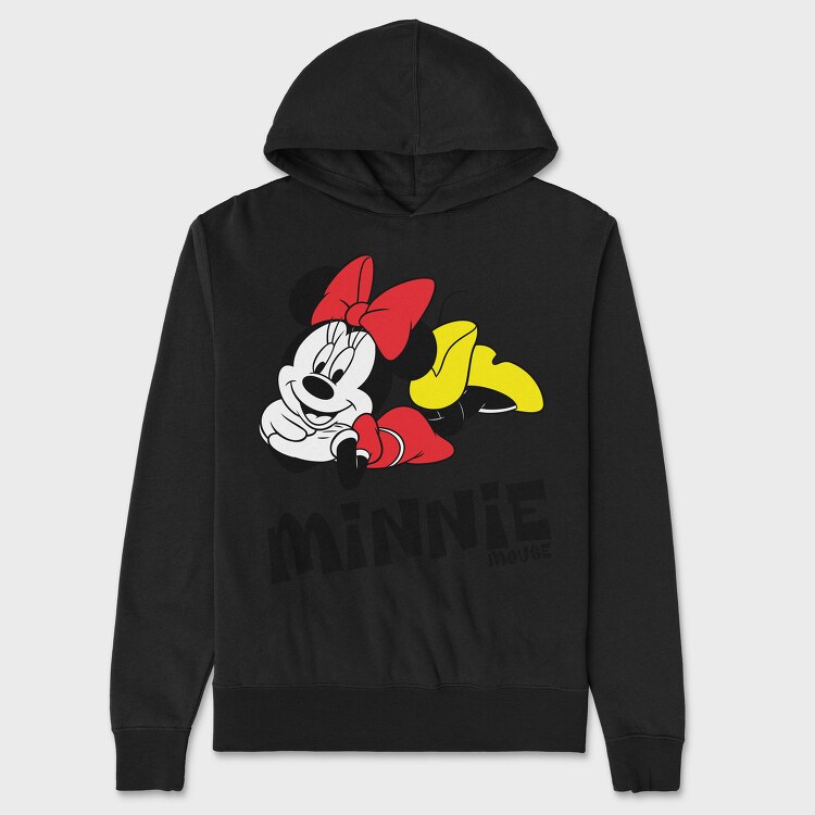Minnie Mouse Hug, Hanorac Oversize Barbati (Unisex)