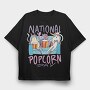 National Popcorn Day, Tricou Oversize Barbati (Unisex)