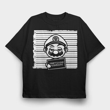 Neon Wolf Howl 11, Tricou Oversize Barbati (Unisex)