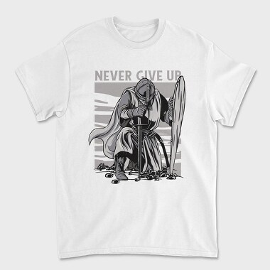 Never Give Up, Tricou Barbati (Unisex)