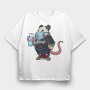 Panda Spray Mask, Tricou Oversize Barbati (Unisex)