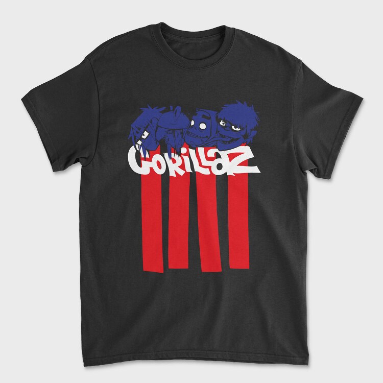 Patriotic Gorillaz, Tricou Barbati (Unisex)