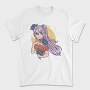 Peony Heart Girl, Tricou Barbati (Unisex)
