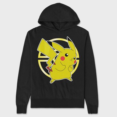Pikachu Lightning Bolt, Hanorac Oversize Barbati (Unisex)
