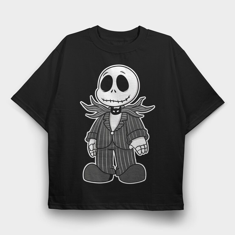 Pinstripe Jack Moon, Tricou Oversize Barbati (Unisex)