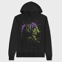 Purple Dragon Splash, Hanorac Oversize Barbati (Unisex)