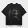 Purple Dragon Splash, Tricou Oversize Barbati (Unisex)