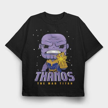 Purple Titan Thanos, Tricou Oversize Barbati (Unisex)