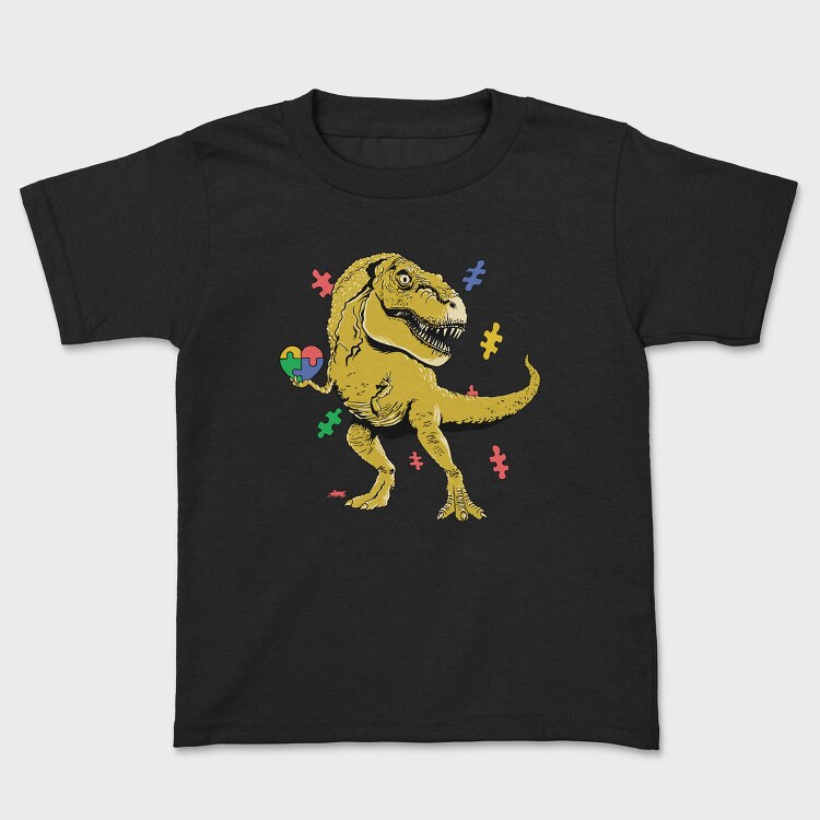 Puzzle Pie T Rex, Tricou Copii