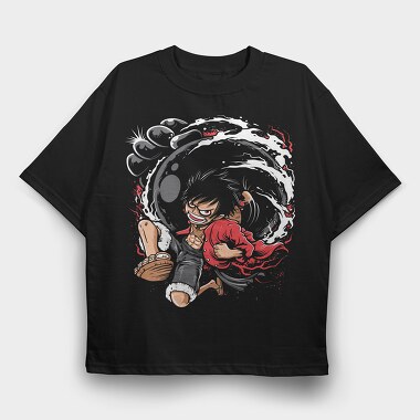Red Panda Punch, Tricou Oversize Barbati (Unisex)