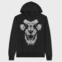 Roaring Lion Face, Hanorac Oversize Barbati (Unisex)