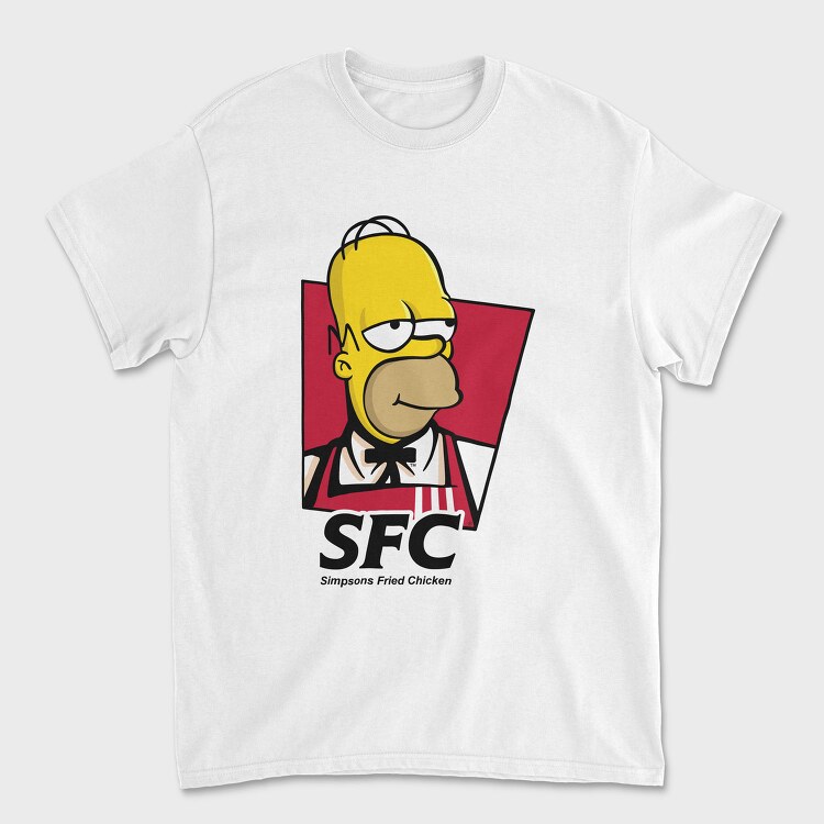 Simpsons Fried Chicken, Tricou Barbati (Unisex)