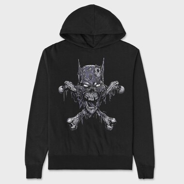 Skull Crossbones, Hanorac Oversize Barbati (Unisex)