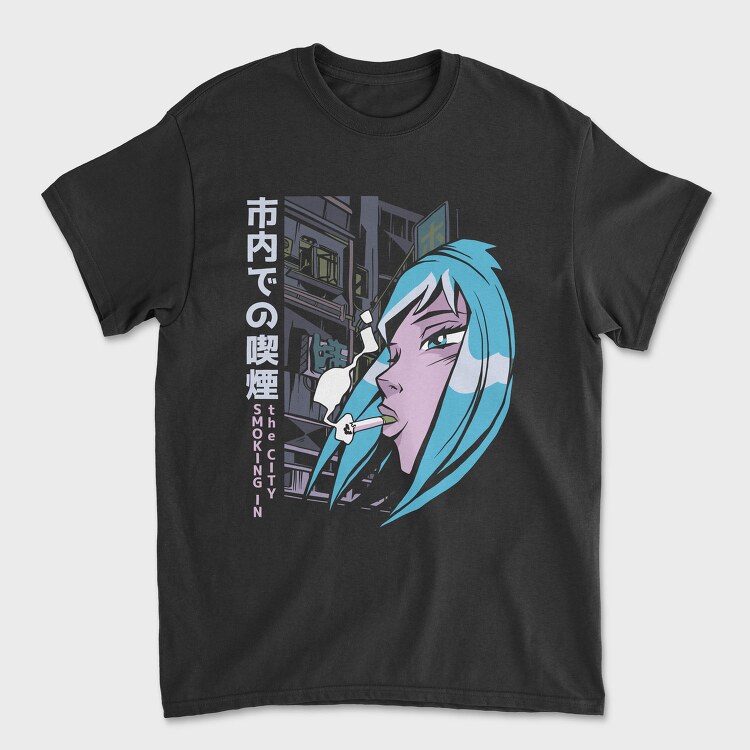 Smoking City Vibes, Tricou Barbati (Unisex)