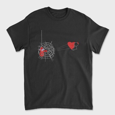 Spider Heart Love, Tricou Barbati (Unisex)