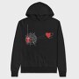Spider Heart Love, Hanorac Oversize Barbati (Unisex)