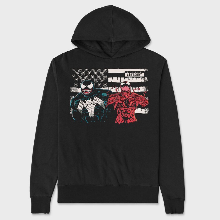 Spider Venom Battle, Hanorac Oversize Barbati (Unisex)