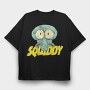 Squidly Eyes, Tricou Oversize Barbati (Unisex)
