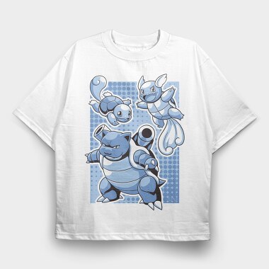 Squirtle Splash, Tricou Oversize Barbati (Unisex)