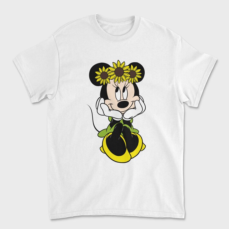Sunflower Minnie, Tricou Barbati (Unisex)