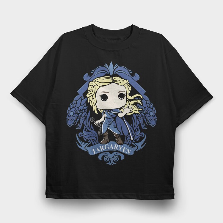 Targaryen Dragon Dance, Tricou Oversize Barbati (Unisex)