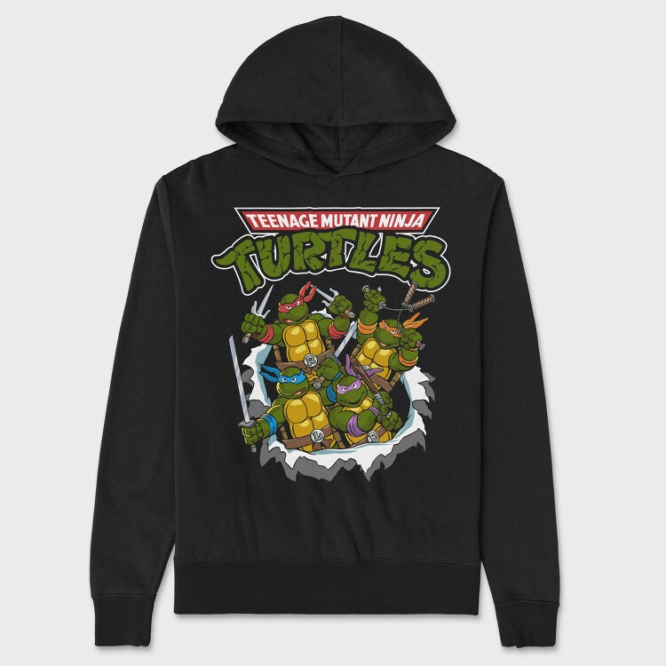 Teenage Mutant Ninja Turtles 4, Hanorac Oversize Barbati (Unisex)