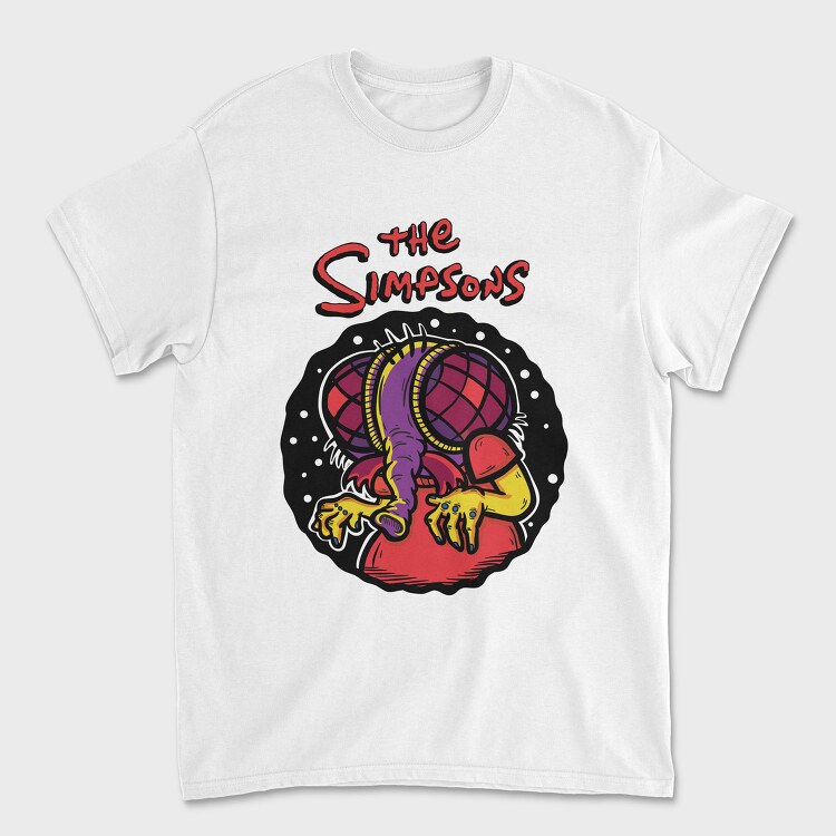 The Simpsons Alien, Tricou Barbati (Unisex)