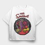 The Simpsons Alien, Tricou Oversize Barbati (Unisex)