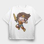 Wonder Girl Warrior, Tricou Oversize Barbati (Unisex)