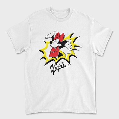 Yupii Minnie Mouse, Tricou Barbati (Unisex)