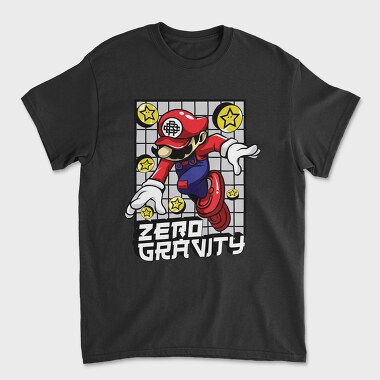 Zero Gravity Mario, Tricou Barbati (Unisex)