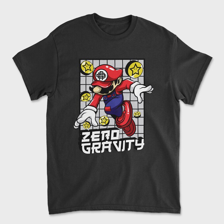 Zero Gravity Mario, Tricou Barbati (Unisex)