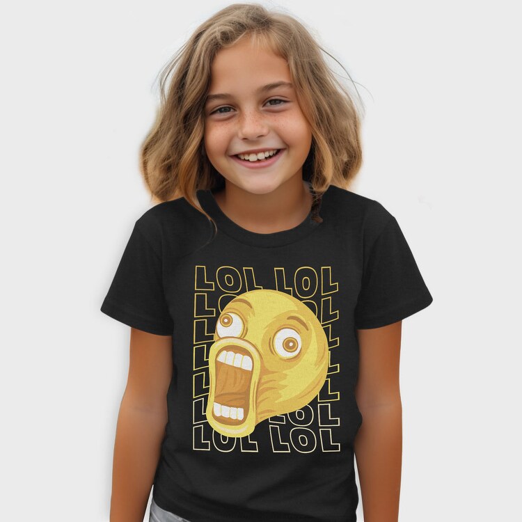 Laughing Emoji Scream, Tricou Copii