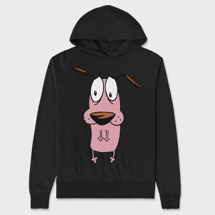 Hanorac Barbati (Unisex), Cartoon Retro Courage the Cowardly Dog 6