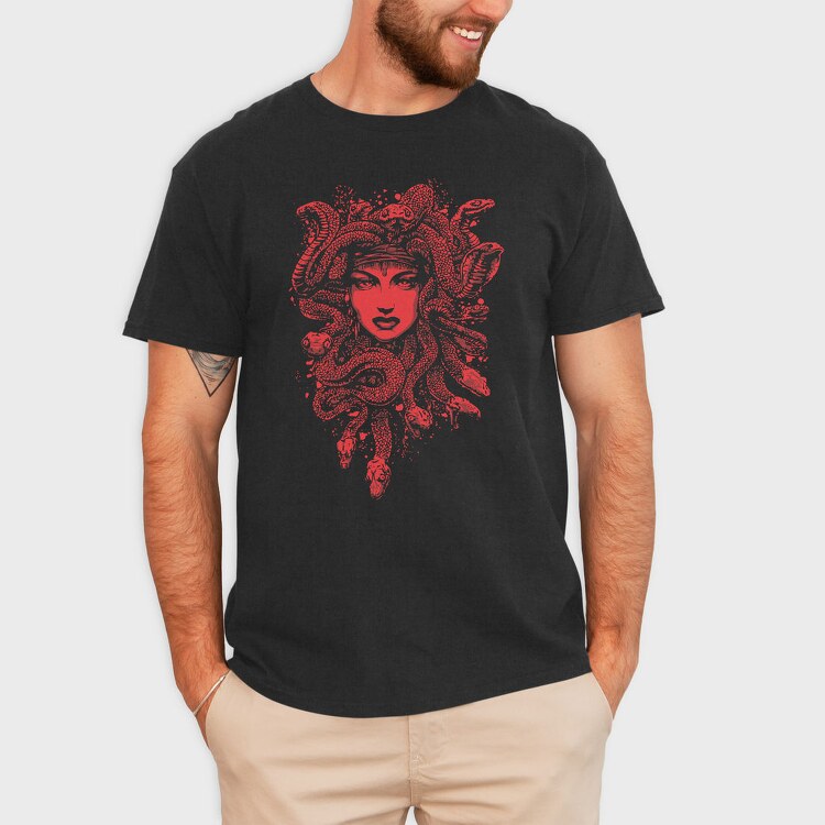 Red Snake Queen, Tricou Barbati (Unisex)