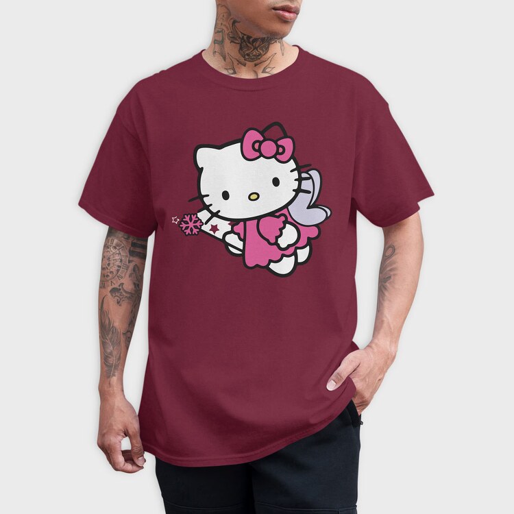 Cartoon Retro Hello Kitty 2, Tricou Barbati (Unisex)