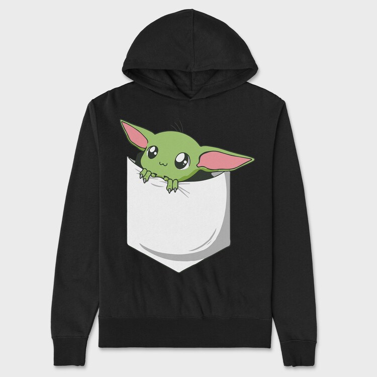 Hanorac Barbati (Unisex), Pocket Baby Yoda 23