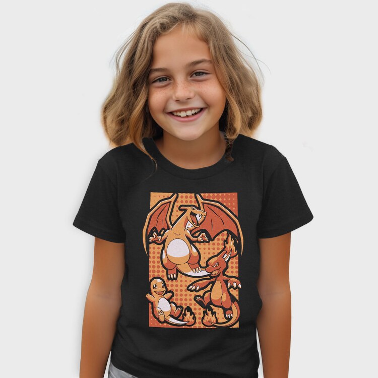 Charizard Fire Trio, Tricou Copii