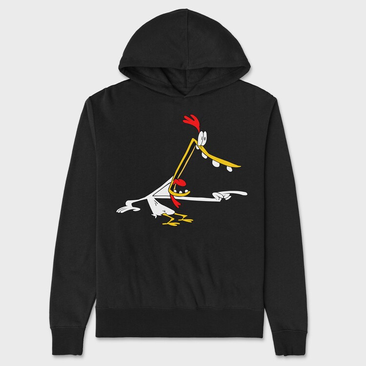 Hanorac Barbati (Unisex), Cartoon Retro Cow and Chicken 4