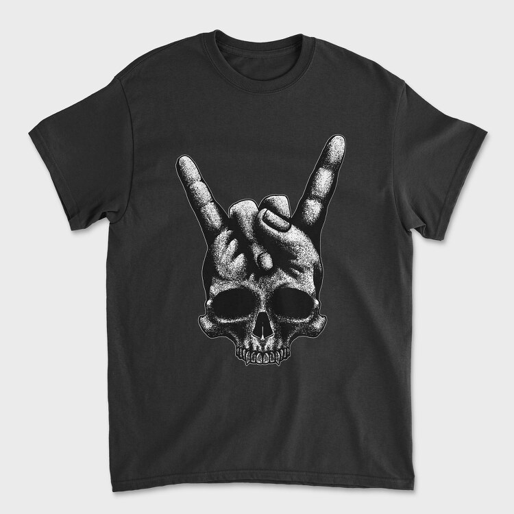 Heavy Metal Skull, Tricou Barbati (Unisex)